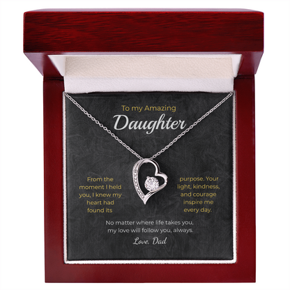 Daughter – Forever Love Necklace – Personalized Gift from Any Sender (83)