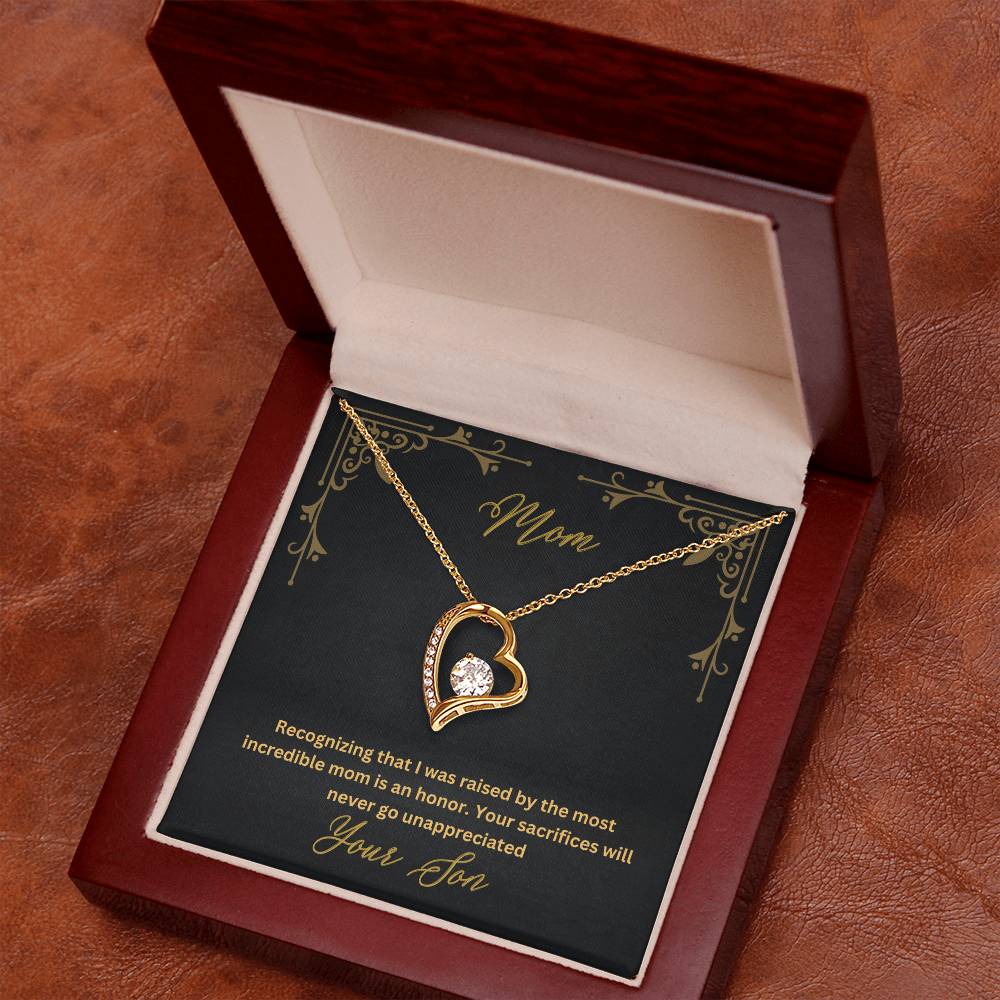 Mom- Most incredible mom-Forever Love Necklace - Essential Home Zone Essential Home Zone Jewelry Mom- Most incredible mom-Forever Love Necklace