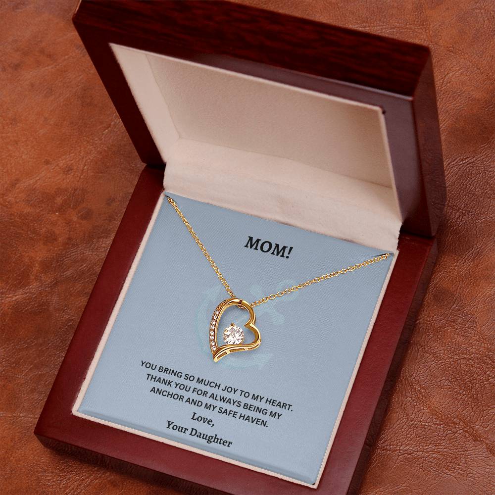 Mom- Being my anchor-Forever Love Necklace - Essential Home Zone Essential Home Zone Jewelry Mom- Being my anchor-Forever Love Necklace