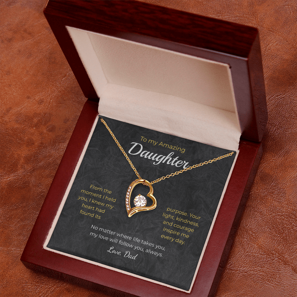 Daughter – Forever Love Necklace – Personalized Gift from Any Sender (83)
