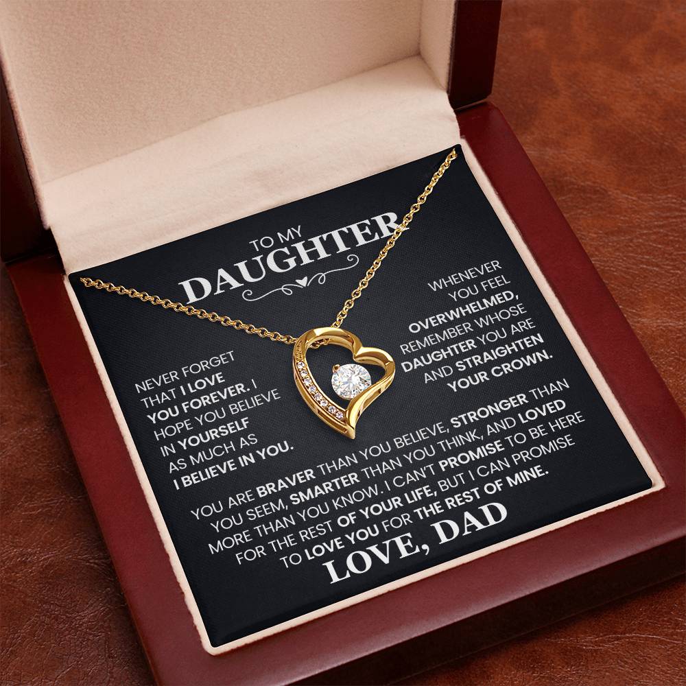Daughter- Forever Love Necklace – Gift of Love and Strength (10)