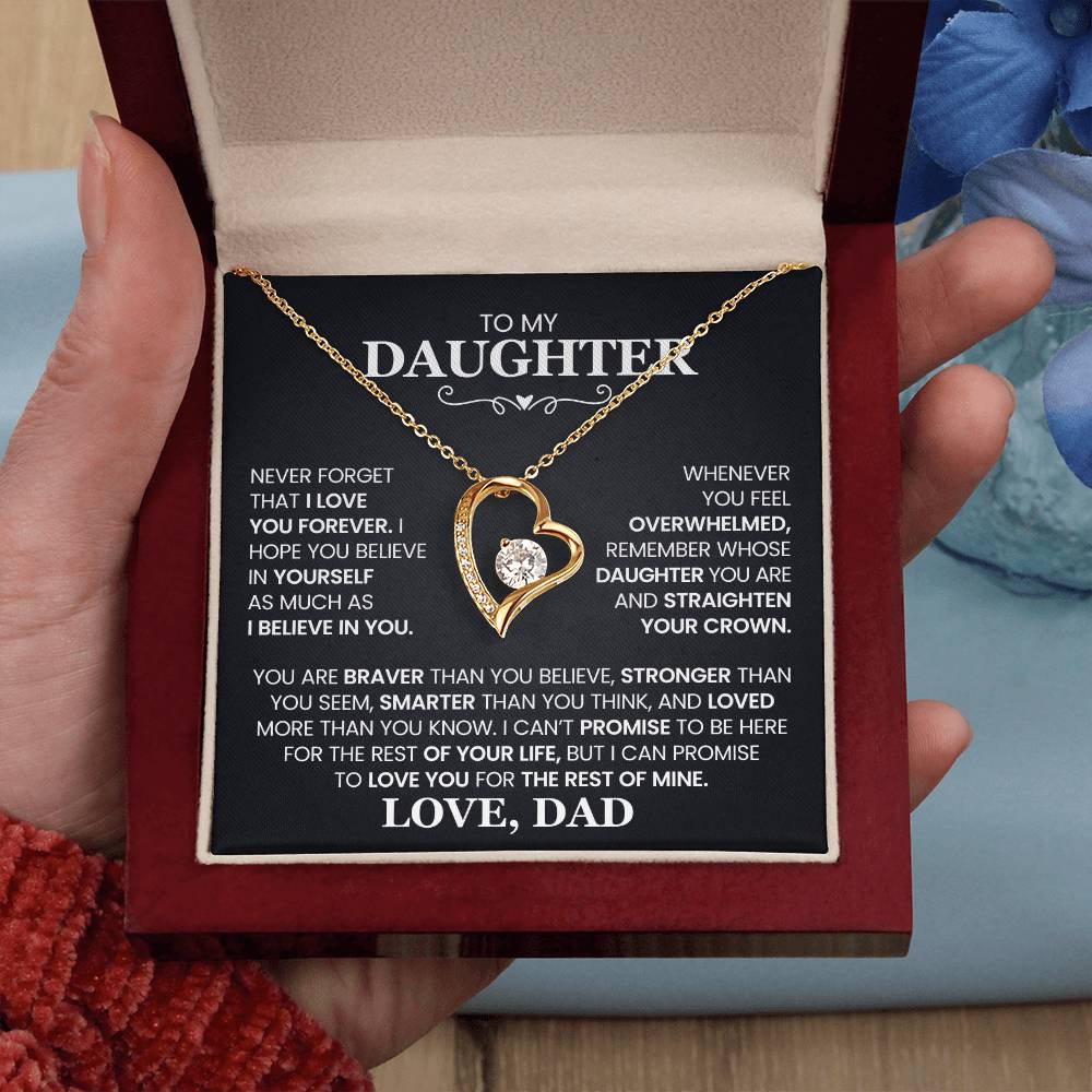 Daughter- Forever Love Necklace – Gift of Love and Strength (10)