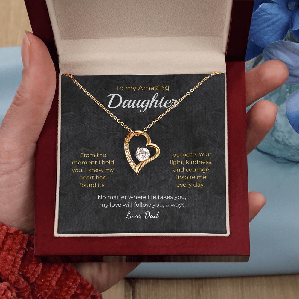 Daughter – Forever Love Necklace – Personalized Gift from Any Sender (83)