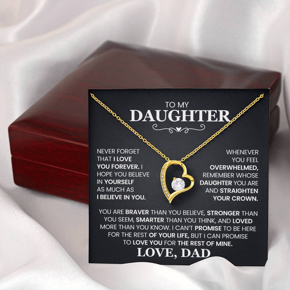 Daughter- Forever Love Necklace – Gift of Love and Strength (10)