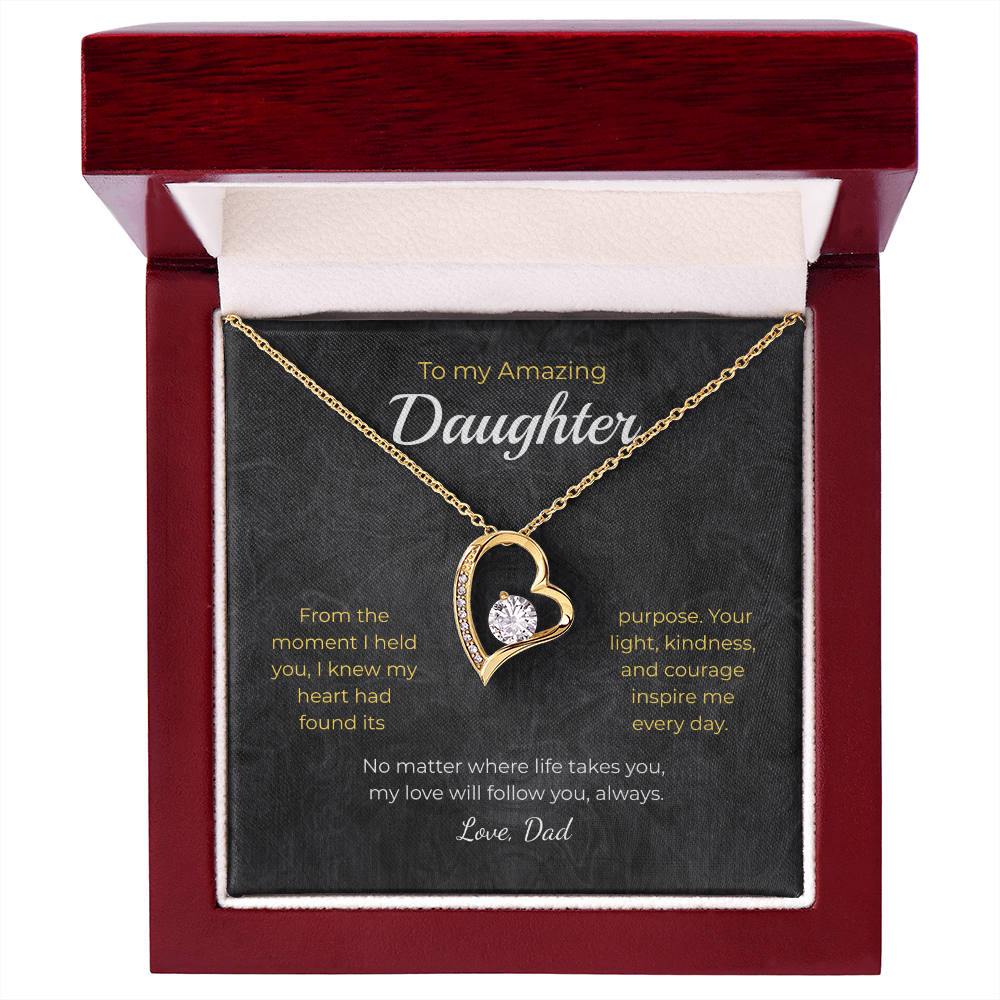 Daughter – Forever Love Necklace – Personalized Gift from Any Sender (83)