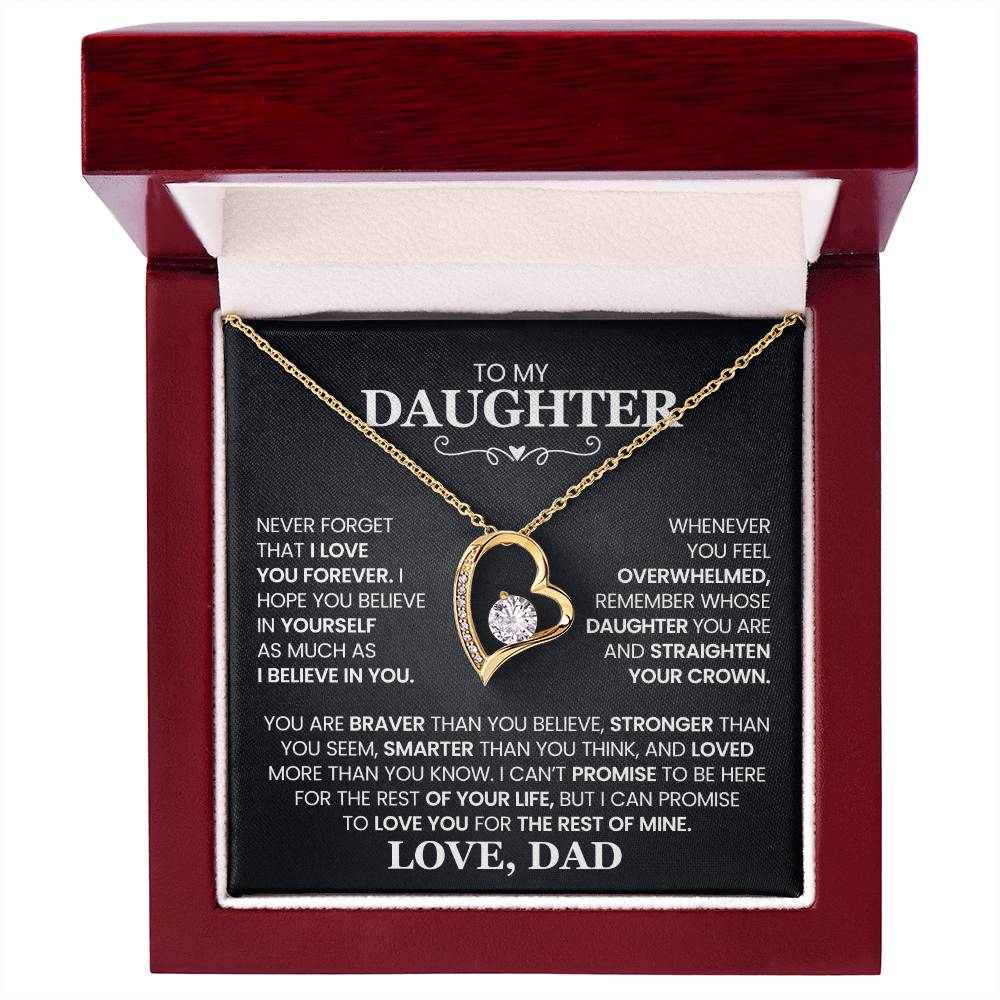 Daughter- Forever Love Necklace – Gift of Love and Strength (10)