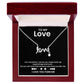 "Love" Script Necklace for her
