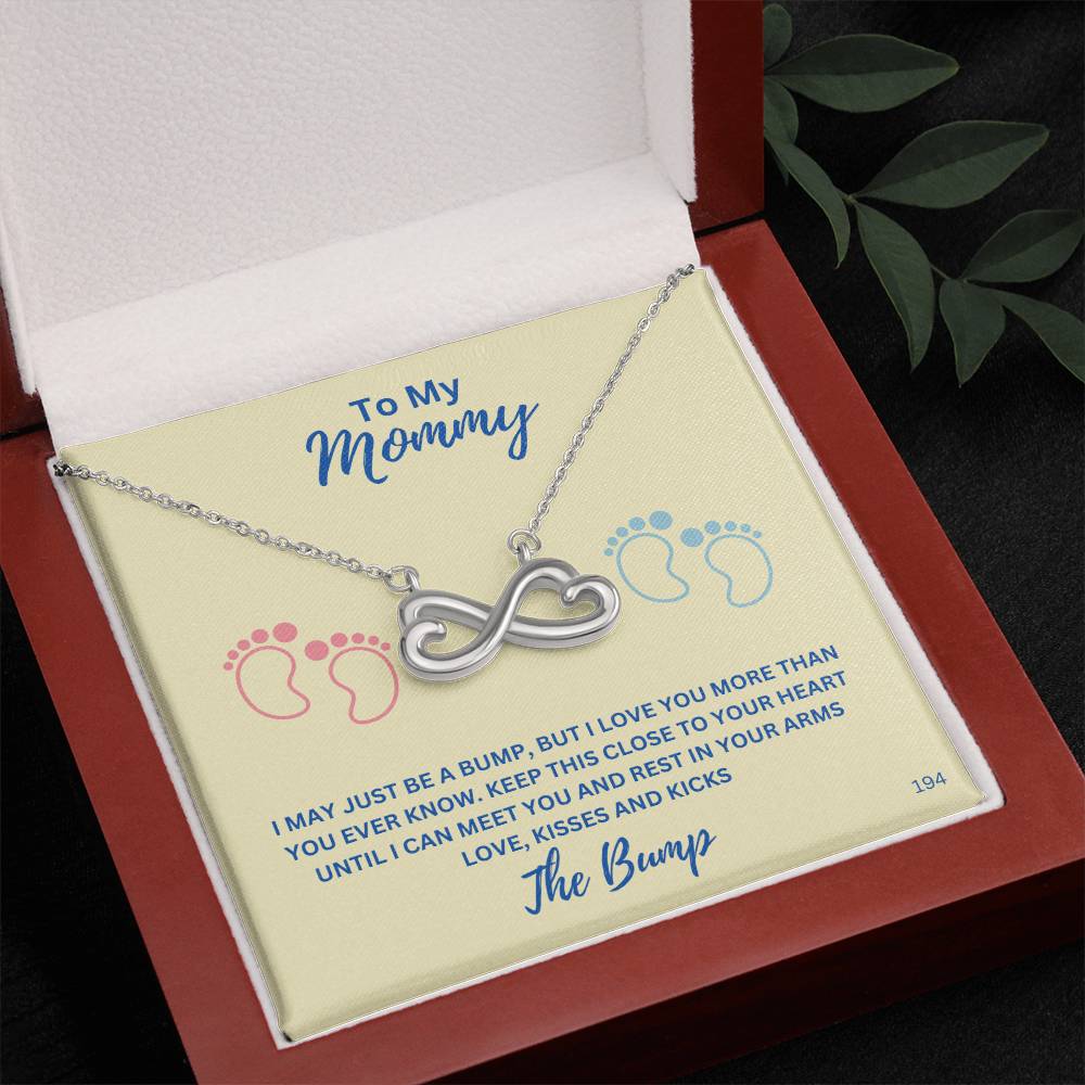 New Mom-Celebrate your everlasting love and express your affection with our Personalized  Endless Love Necklace that says "I'll love you till the end of time 194