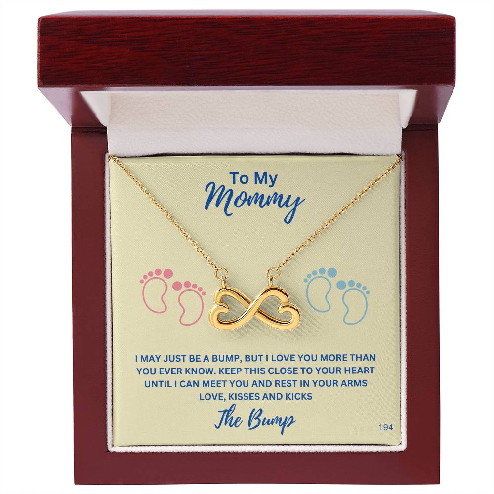 New Mom-Celebrate your everlasting love and express your affection with our Personalized  Endless Love Necklace that says "I'll love you till the end of time 194