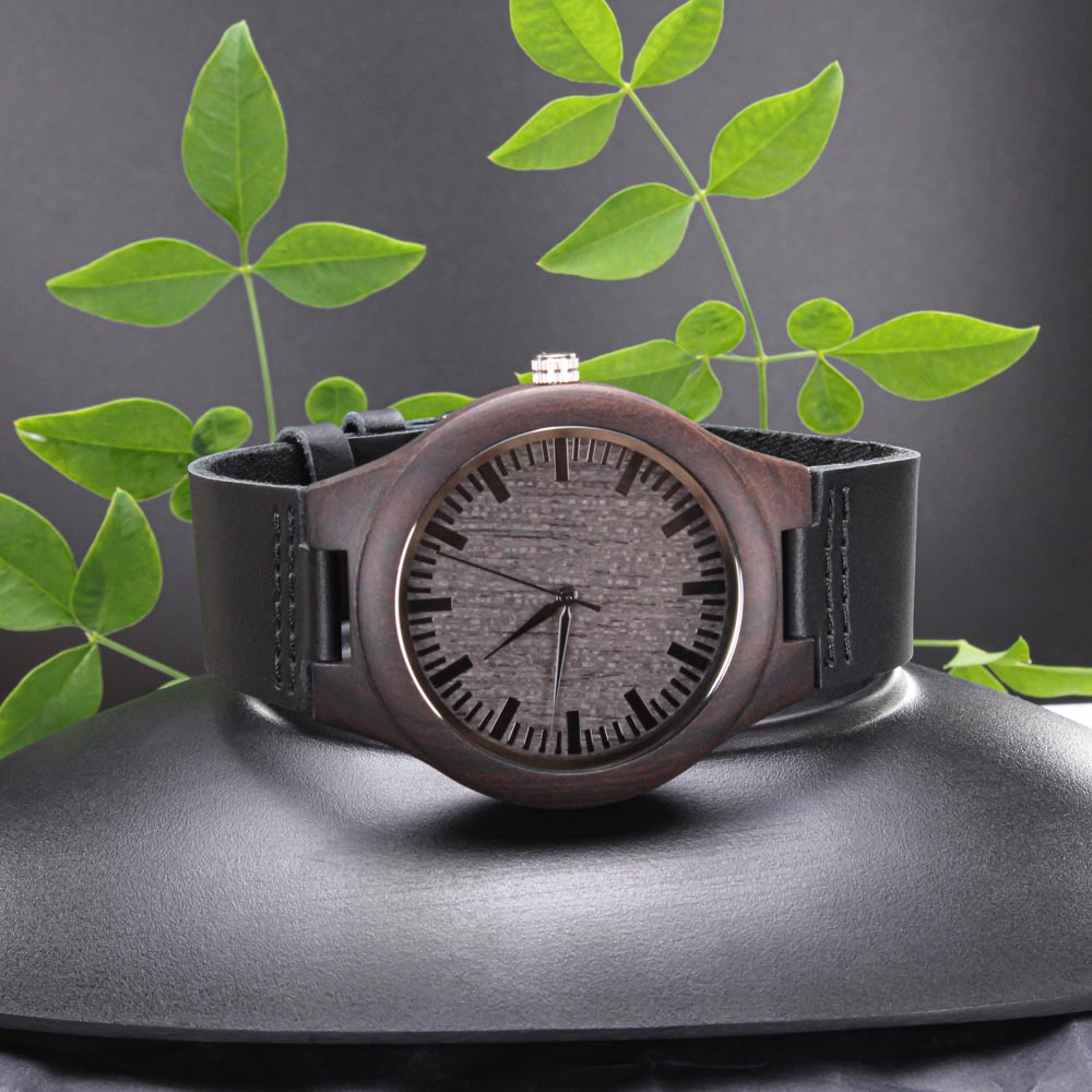 Believe In Yourself-Engraved Wooden Watch 20