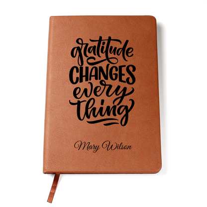 Gratitude Journal-Personalized this Graphic Leather Journal 22