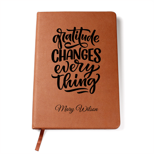 Gratitude Journal-Personalized this Graphic Leather Journal 22