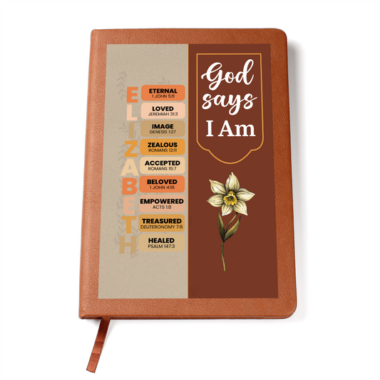 Religious-Personalized Graphic Leather Journal  3