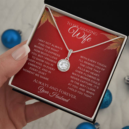 For Wife-Eternal Hope Necklace – Elegant CZ Pendant  18