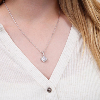 For Wife-Eternal Hope Necklace – Elegant CZ Pendant  18