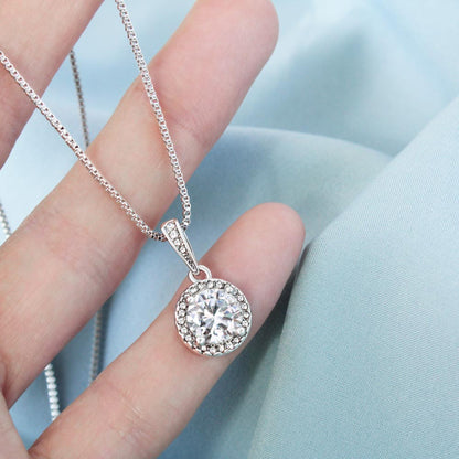 For Wife-Eternal Hope Necklace – Elegant CZ Pendant  18