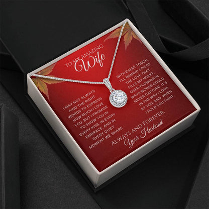 For Wife-Eternal Hope Necklace – Elegant CZ Pendant  18