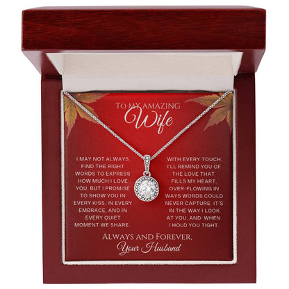 For Wife-Eternal Hope Necklace – Elegant CZ Pendant  18