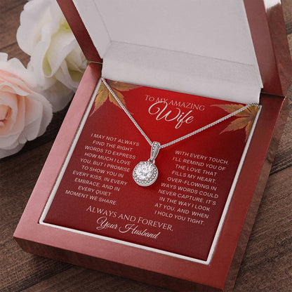 For Wife-Eternal Hope Necklace – Elegant CZ Pendant  18