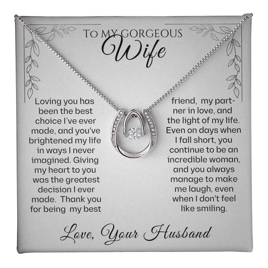 Wife - This pendant necklace represents just how lucky you are to have someone special in your life. Personalized to make her feel truly cherished! 27