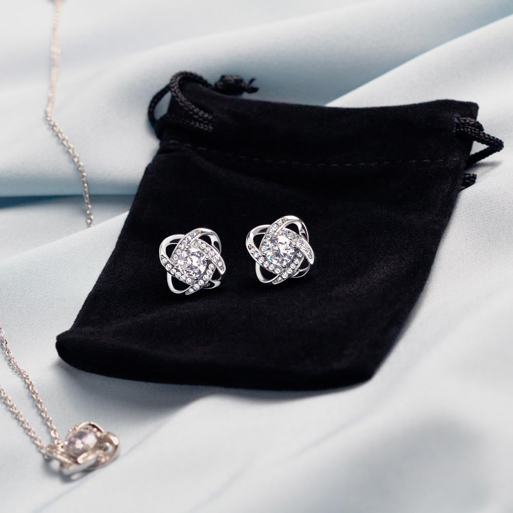 Wife-Holiday Love Knot Earring & Necklace Set (44)