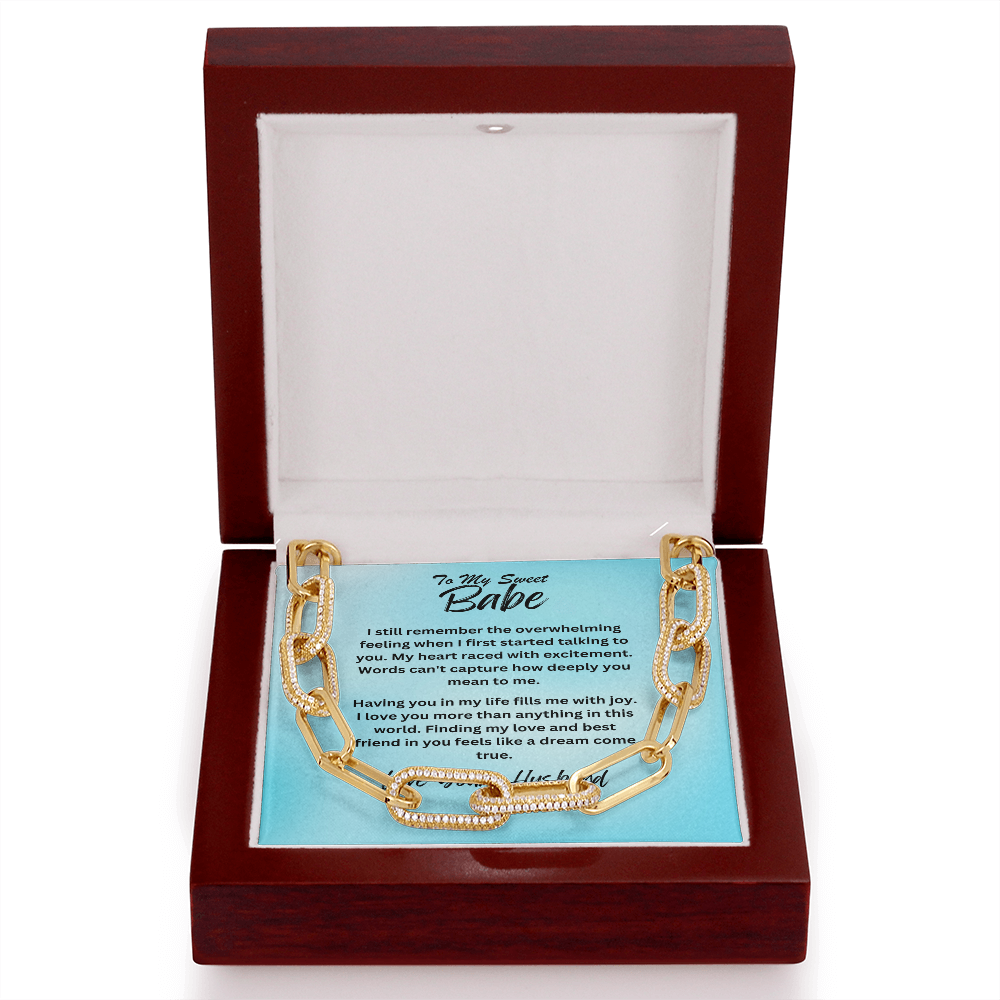 Wife-CZ Paperclip Chain Necklace (32)