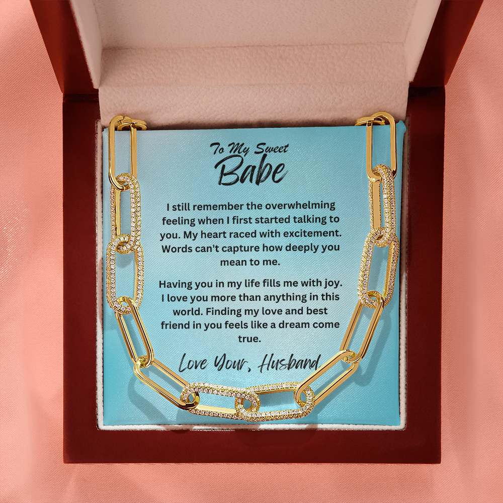 Wife-CZ Paperclip Chain Necklace (32)