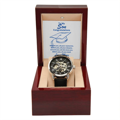 Son-All Your Dream-Men's Openwork Watch - Essential Home Zone Essential Home Zone Jewelry Son-All Your Dream-Men's Openwork Watch