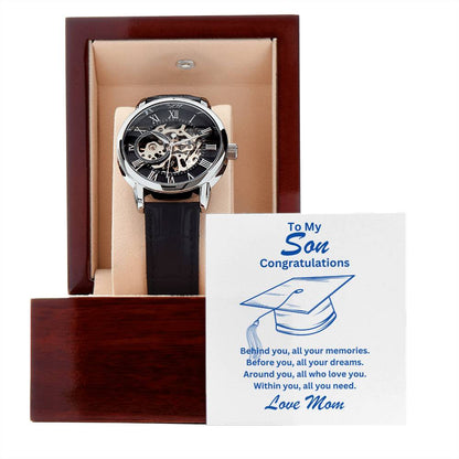 Son-All Your Dream-Men's Openwork Watch - Essential Home Zone Essential Home Zone Jewelry Son-All Your Dream-Men's Openwork Watch