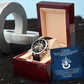 Son-The Men's Openwork Watch with personalized Message 71