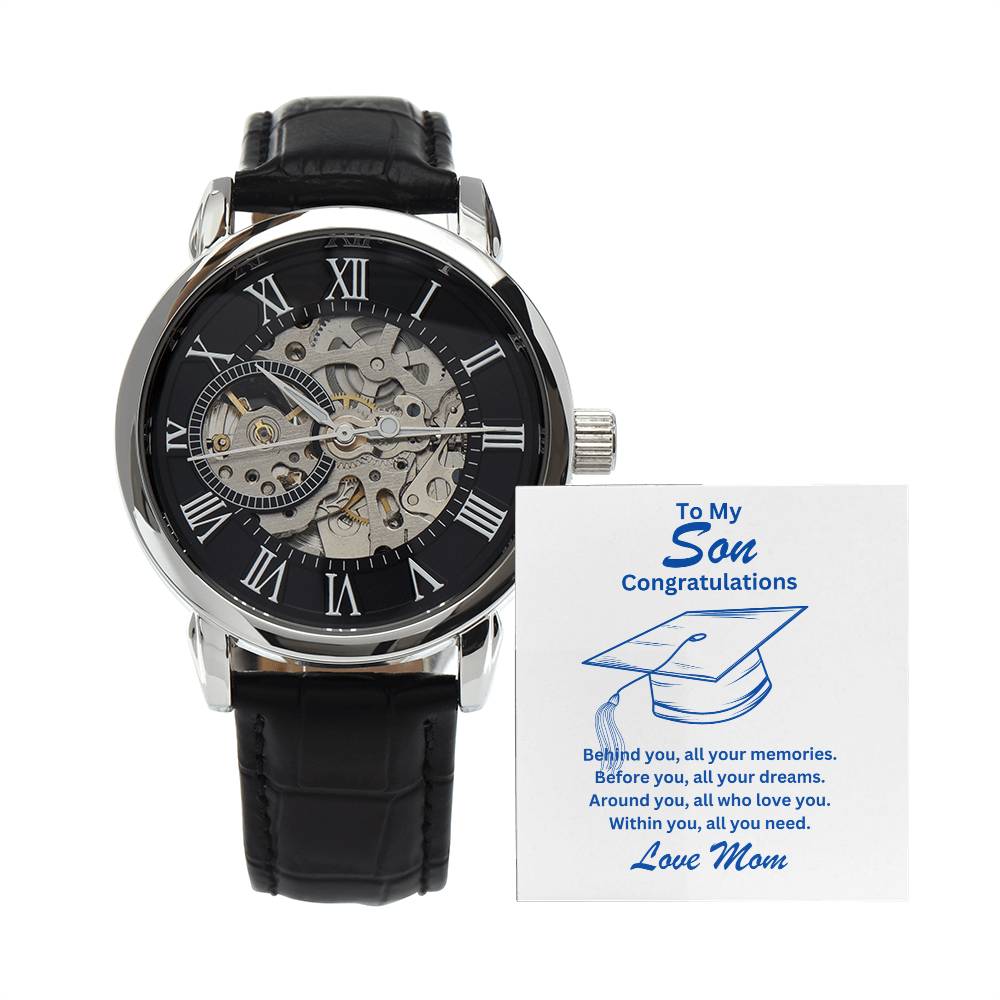 Son-All Your Dream-Men's Openwork Watch - Essential Home Zone Essential Home Zone Jewelry Son-All Your Dream-Men's Openwork Watch