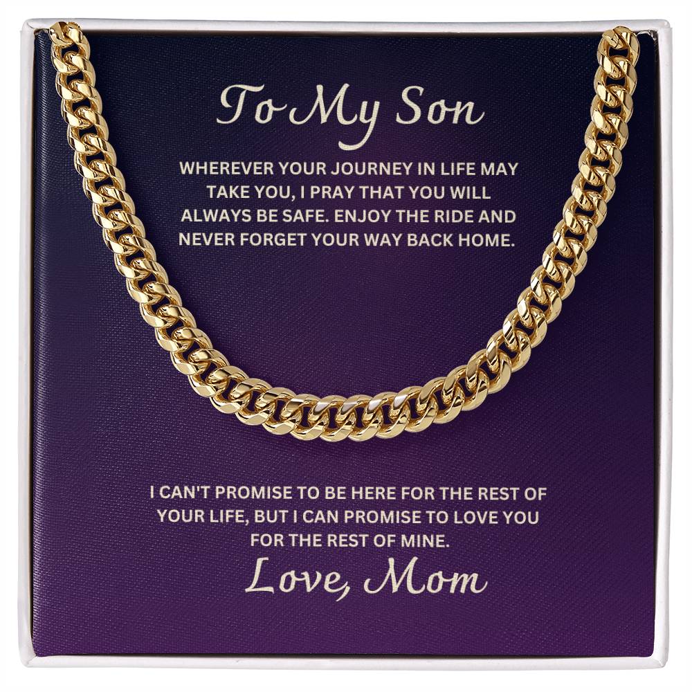 Son- Enjoy the ride-Cuban Link Chain - Essential Home Zone Essential Home Zone Jewelry Son- Enjoy the ride-Cuban Link Chain