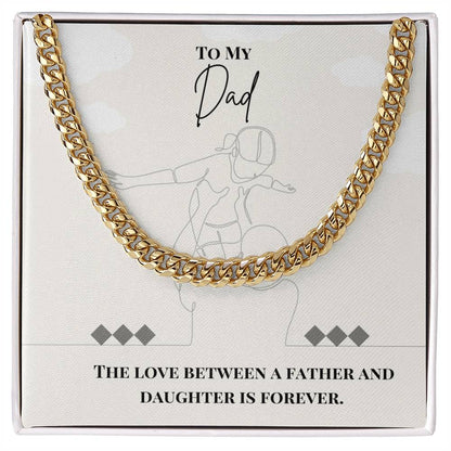 Dad- Love between a father-Cuban Link Chain - Essential Home Zone Essential Home Zone Jewelry Dad- Love between a father-Cuban Link Chain