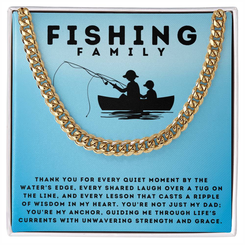 Dad- Ripple of wisdom-Cuban Link Chain - Essential Home Zone Essential Home Zone Jewelry Dad- Ripple of wisdom-Cuban Link Chain