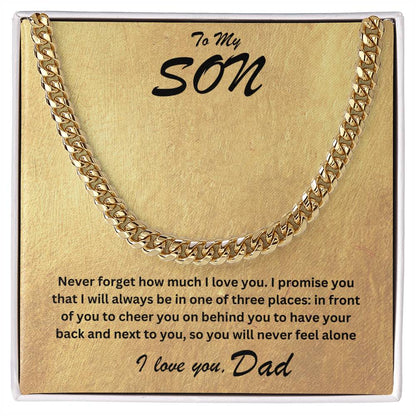 Son- One of three places-Cuban Link Chain - Essential Home Zone Essential Home Zone Jewelry Son- One of three places-Cuban Link Chain