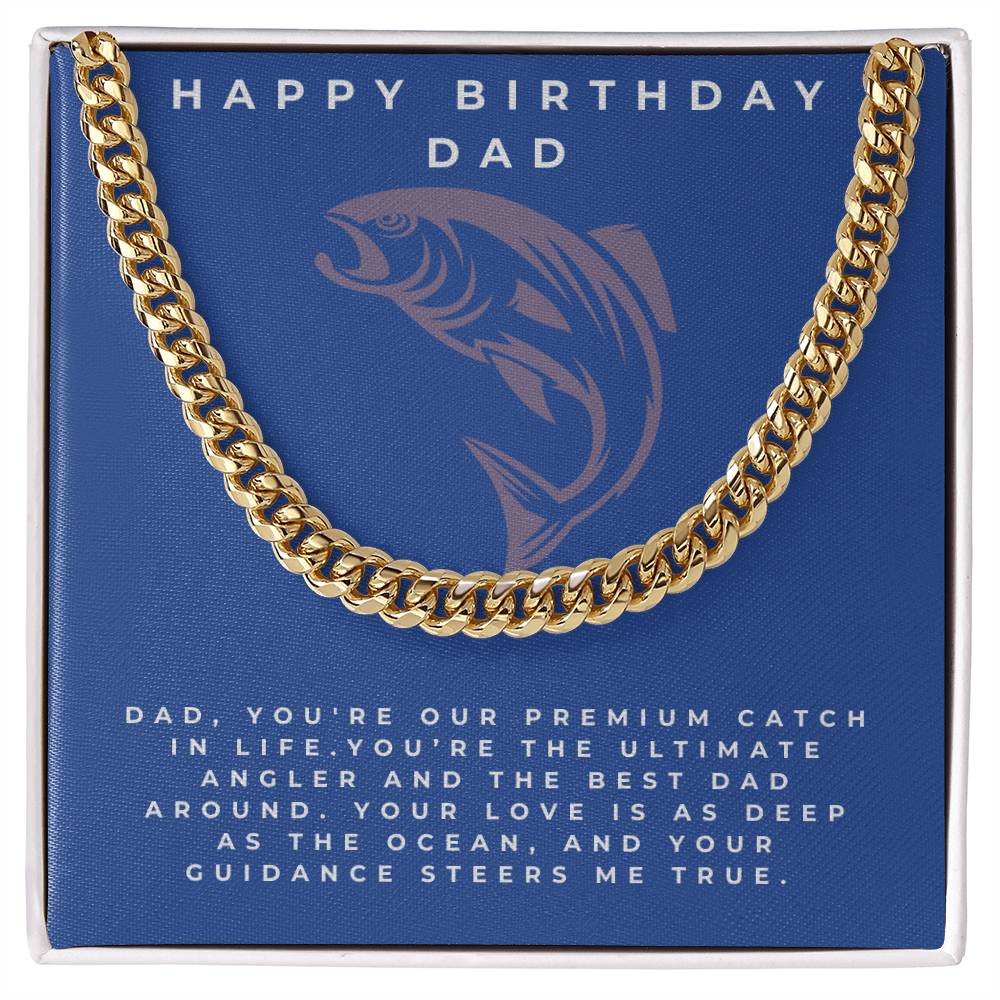 Dad- Our premium catch-Cuban Link Chain - Essential Home Zone Essential Home Zone Jewelry Dad- Our premium catch-Cuban Link Chain