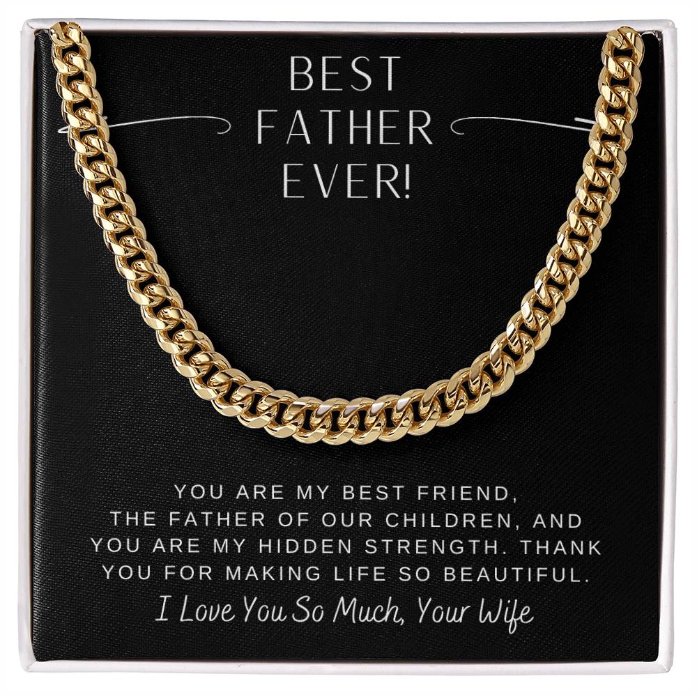 Dad- Making life so beautiful-Cuban Link Chain - Essential Home Zone Essential Home Zone Jewelry Dad- Making life so beautiful-Cuban Link Chain