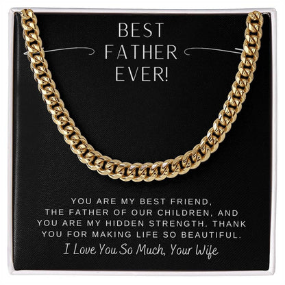 Dad- Making life so beautiful-Cuban Link Chain - Essential Home Zone Essential Home Zone Jewelry Dad- Making life so beautiful-Cuban Link Chain