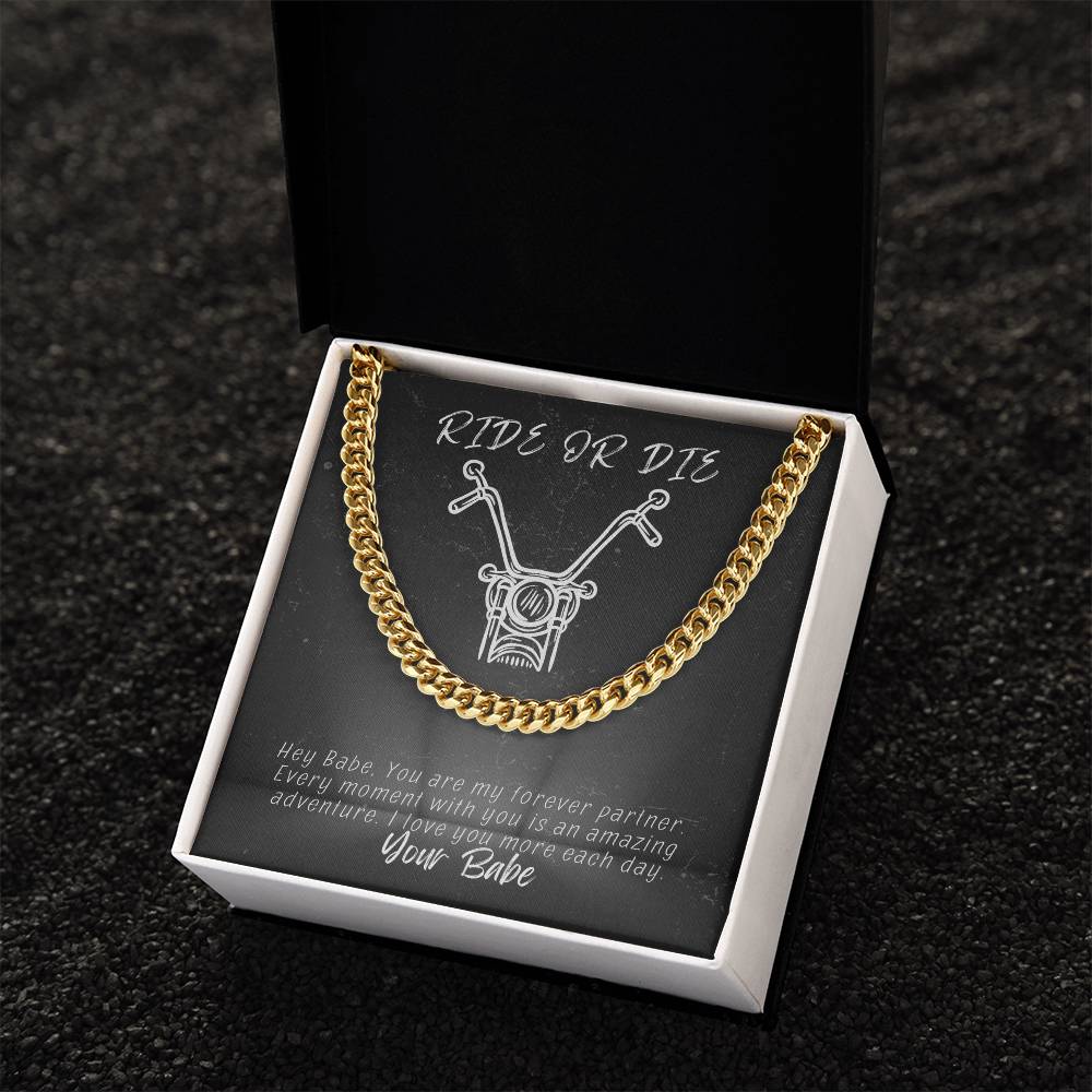 Ride Or Die-Husband-Cuban Link Chain 91