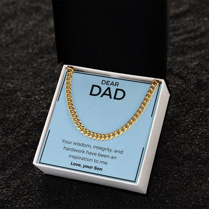 Dad- Your wisdom-Cuban Link Chain - Essential Home Zone Essential Home Zone Jewelry Dad- Your wisdom-Cuban Link Chain