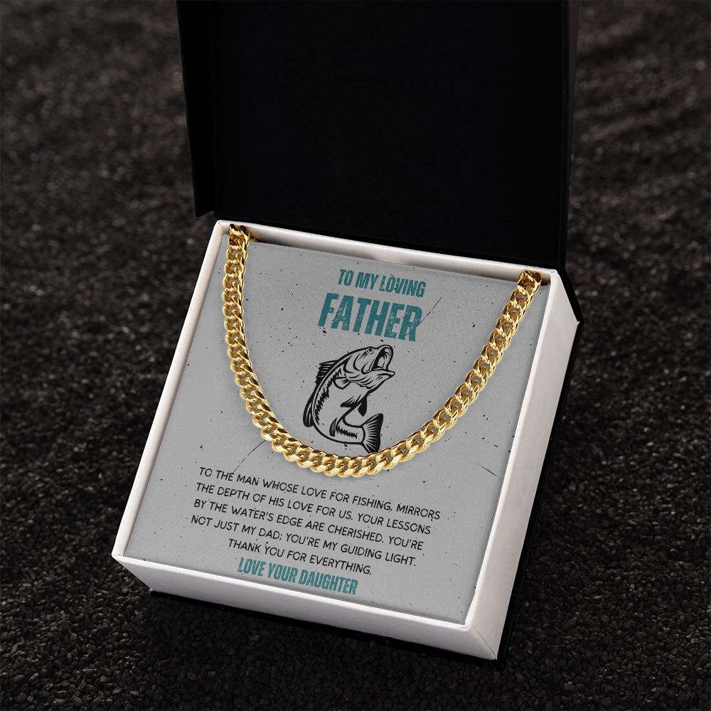 Dad-Cuban Link Chain with a Message Card 45