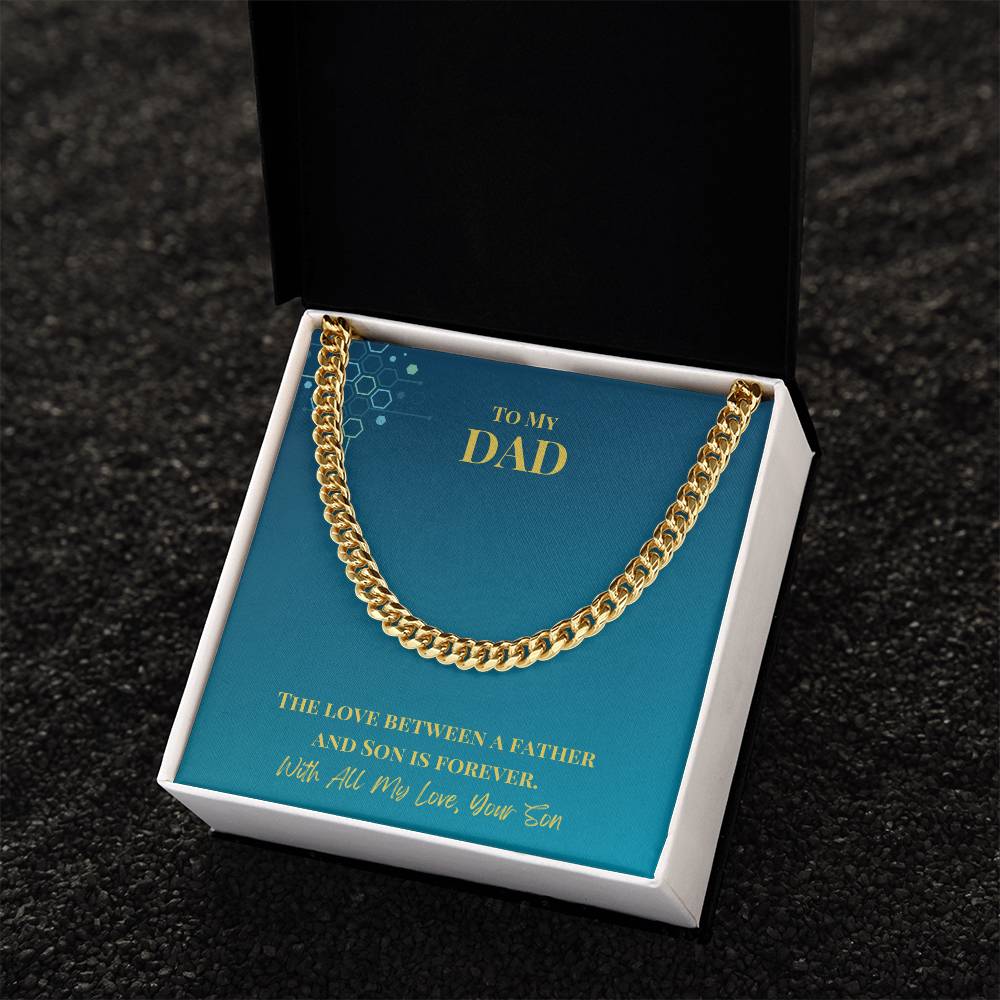 Dad- Love between a father-Cuban Link Chain - Essential Home Zone Essential Home Zone Jewelry Dad- Love between a father-Cuban Link Chain