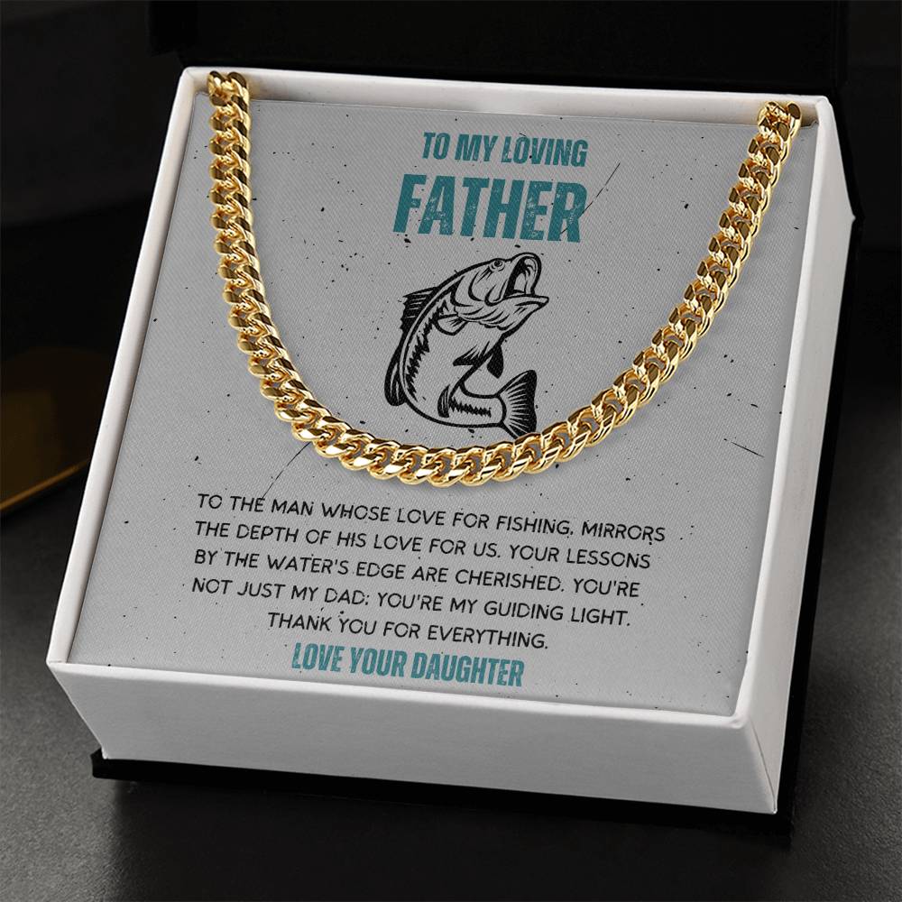 Dad-Cuban Link Chain with a Message Card 45