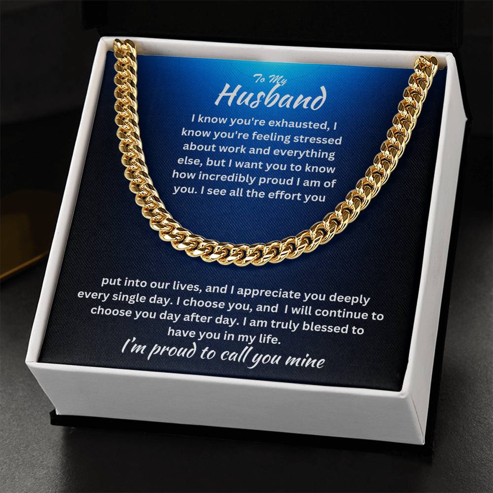 Husband-Cuban Link Chain 98