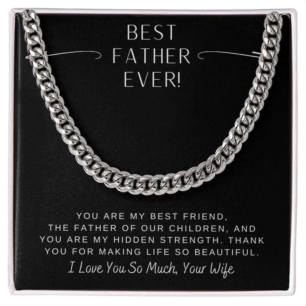 Dad- Making life so beautiful-Cuban Link Chain - Essential Home Zone Essential Home Zone Jewelry Dad- Making life so beautiful-Cuban Link Chain