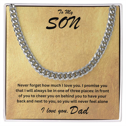 Son- One of three places-Cuban Link Chain - Essential Home Zone Essential Home Zone Jewelry Son- One of three places-Cuban Link Chain