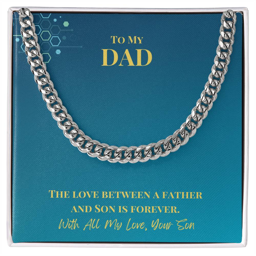 Dad- Love between a father-Cuban Link Chain - Essential Home Zone Essential Home Zone Jewelry Dad- Love between a father-Cuban Link Chain