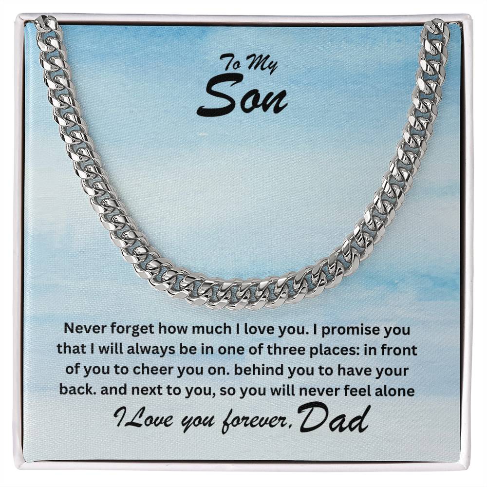 Son- One of three places-Cuban Link Chain - Essential Home Zone Essential Home Zone Jewelry Son- One of three places-Cuban Link Chain