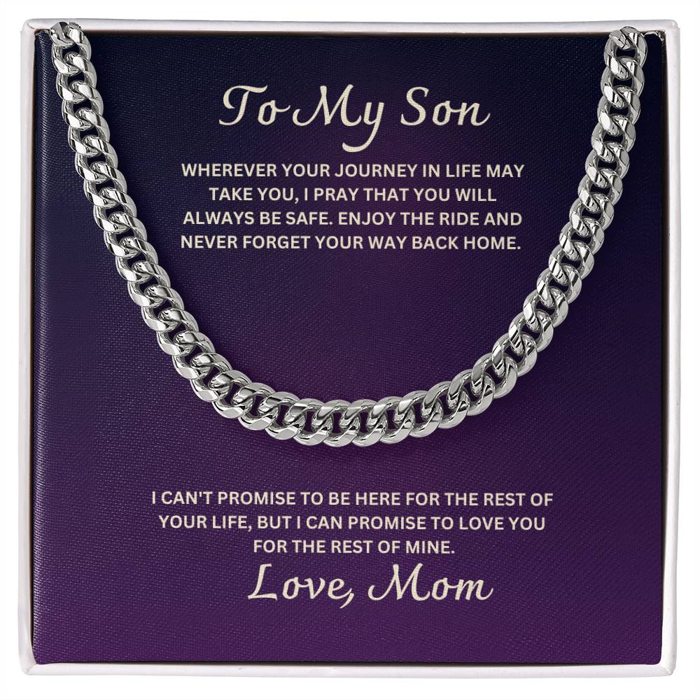 Son- Enjoy the ride-Cuban Link Chain - Essential Home Zone Essential Home Zone Jewelry Son- Enjoy the ride-Cuban Link Chain