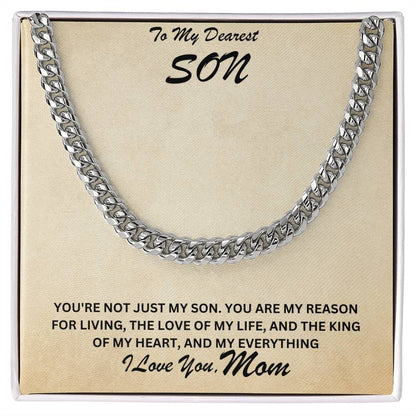 Son- My reason for living-Cuban Link Chain - Essential Home Zone Essential Home Zone Jewelry Son- My reason for living-Cuban Link Chain